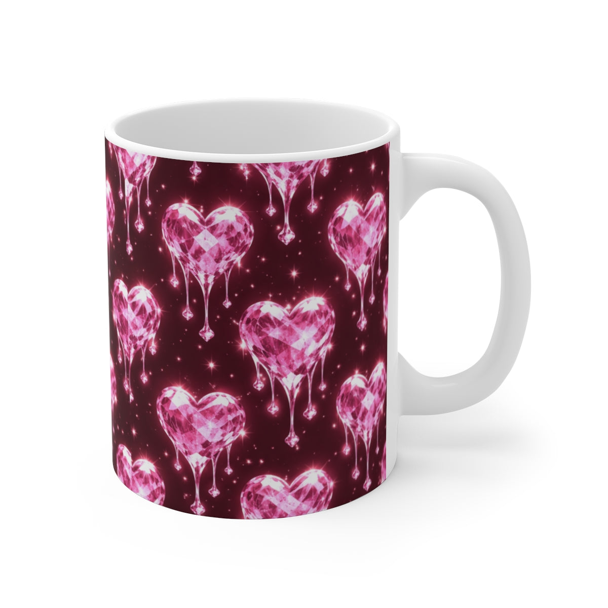 Dripping Crystal Hearts Valentine Cozy Bundle 💎💖 | Mug, Tumbler & Socks Set