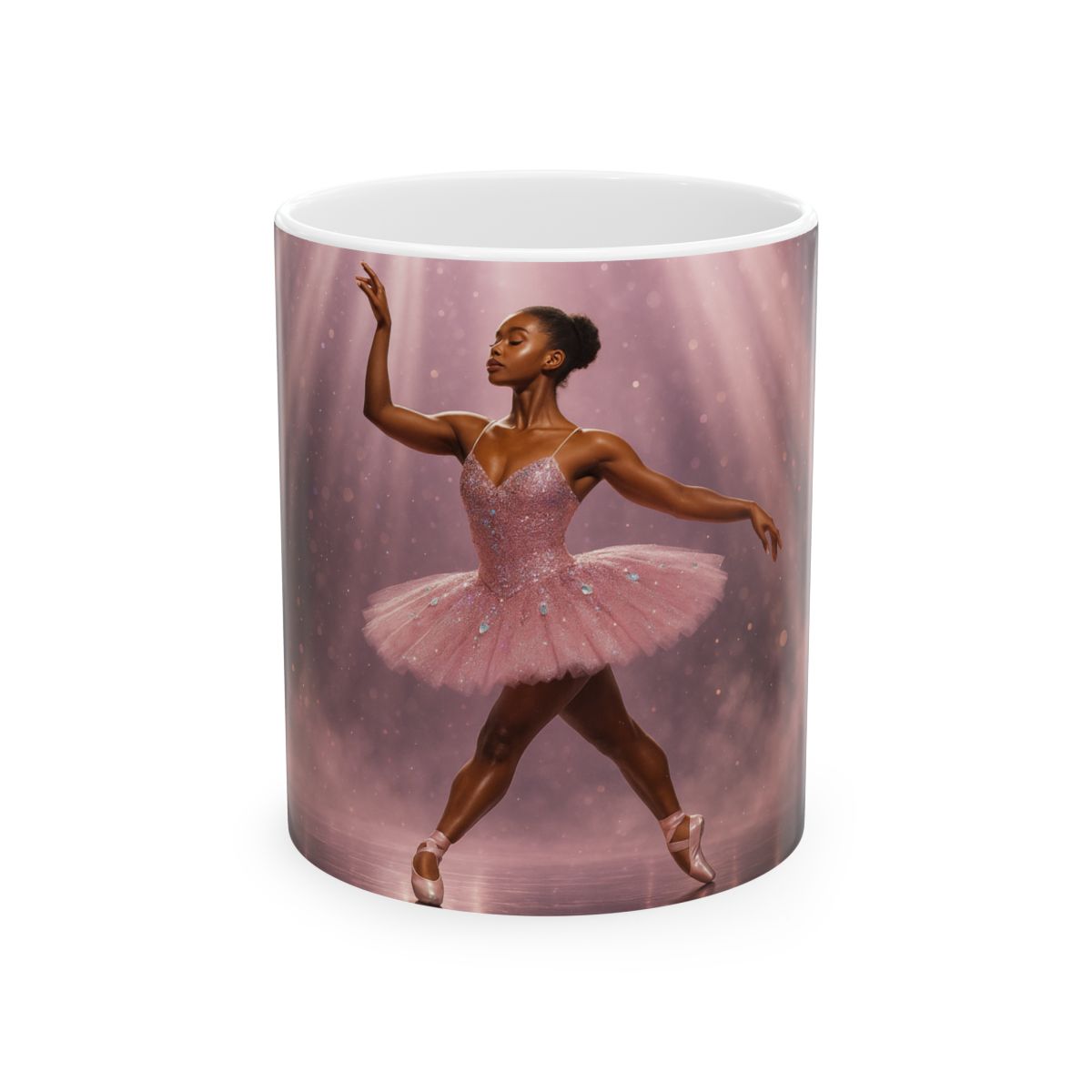 Pink Ballerina Mug & Tumbler Gift Set — Matching Dance-Themed Coffee Mug & 20oz Tumbler, Perfect Ballet Lover Gift