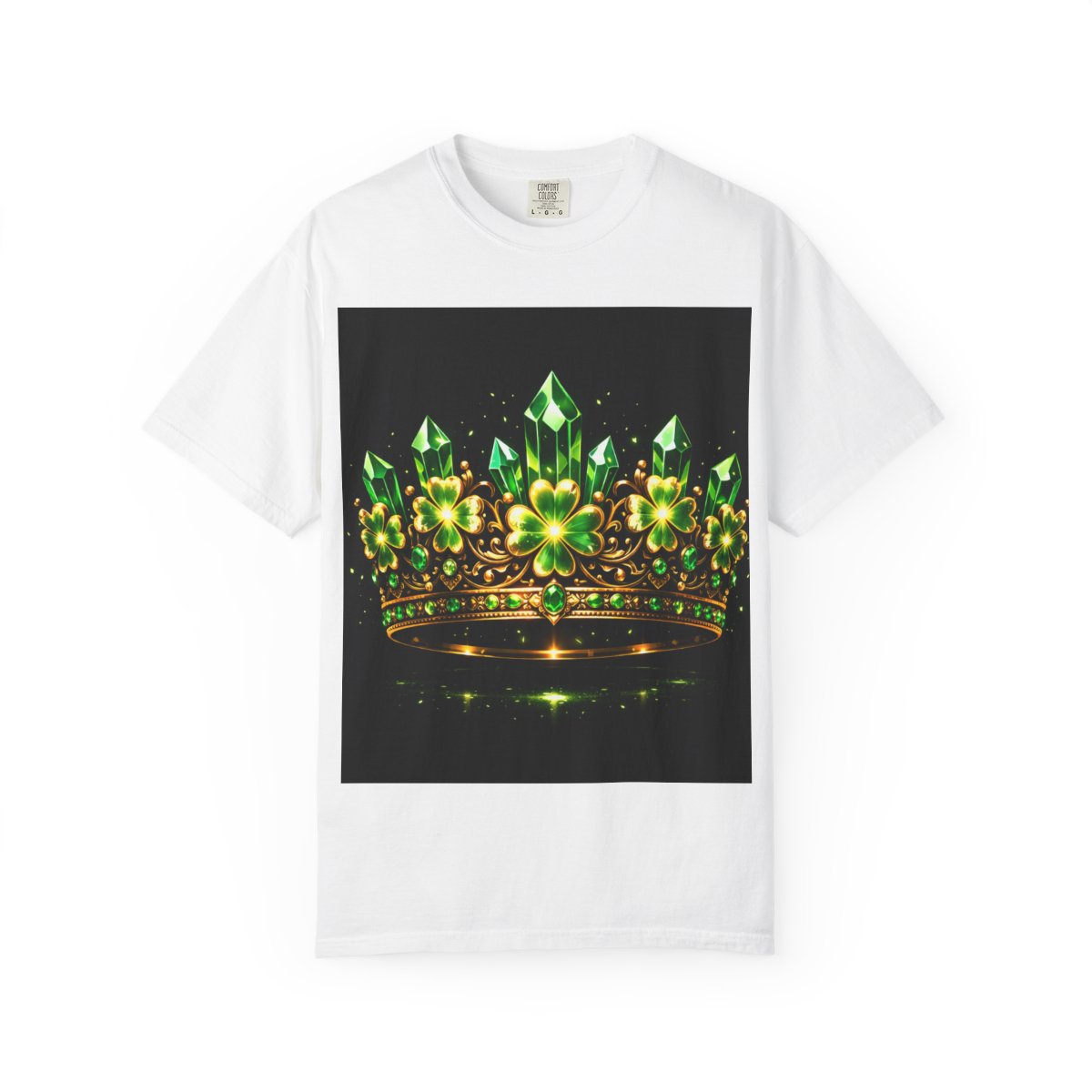 Emerald Crown St. Patrick’s Day Graphic T-Shirt – Lucky Queen Irish Luxe Shirt