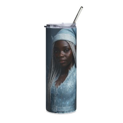 20oz Stainless Steel Tumbler — Winter Witch Portrait Travel Cup