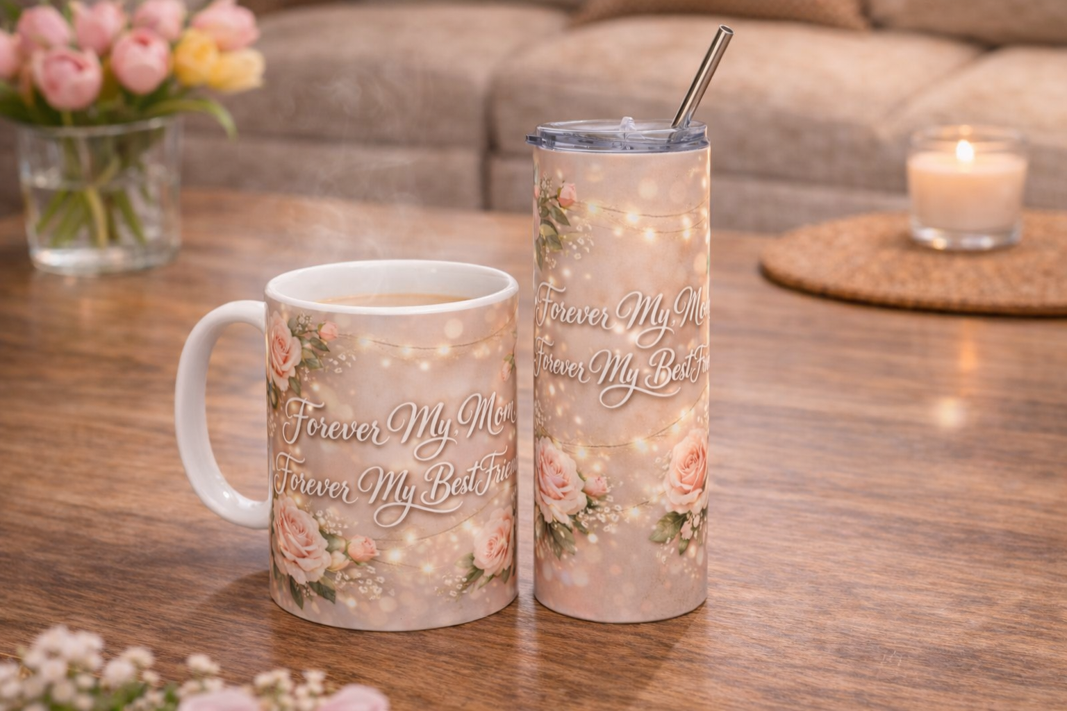 Forever My Mom Gift Box | Mug & Tumbler Spa Set