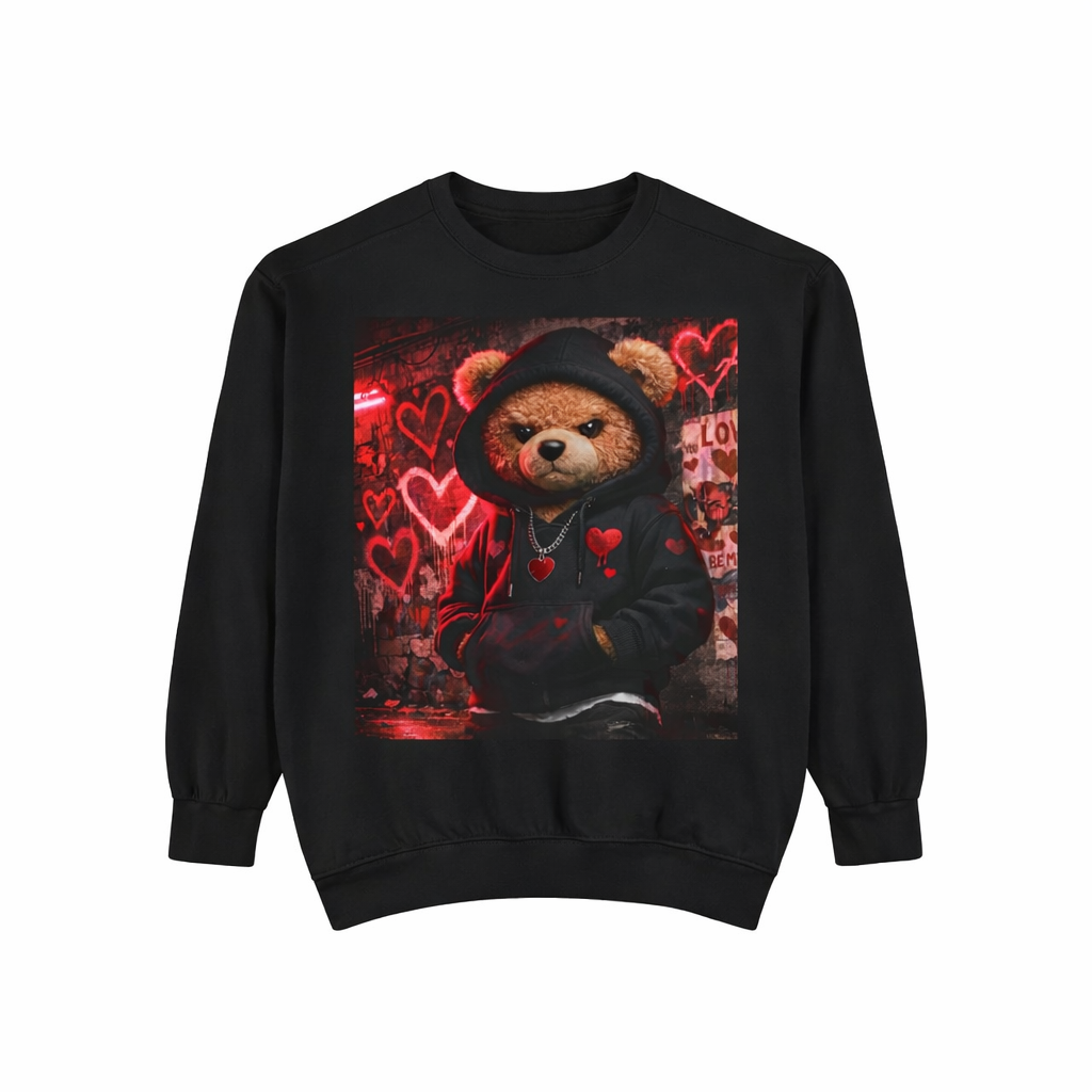 Teddy Bear Hoodie Sweatshirt – Streetwear Valentine Graphic