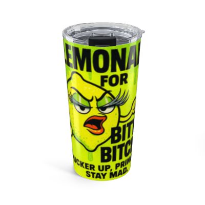 Sassy Lemonade Tumbler 20oz - Perfect Drinkware for Bold Personalities