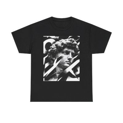 Shadow Cut David – Monochrome Statement Tee