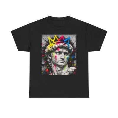 Crowned Rebel David – Graffiti King Graphic Tee